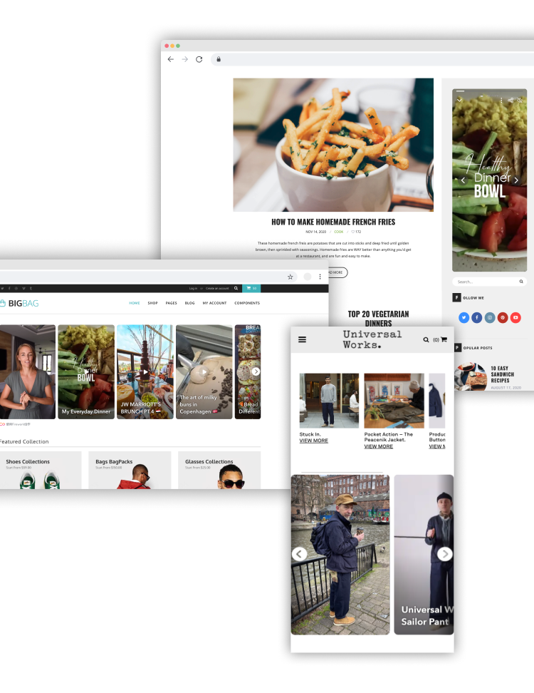 Shoppable videos Shoppable videos